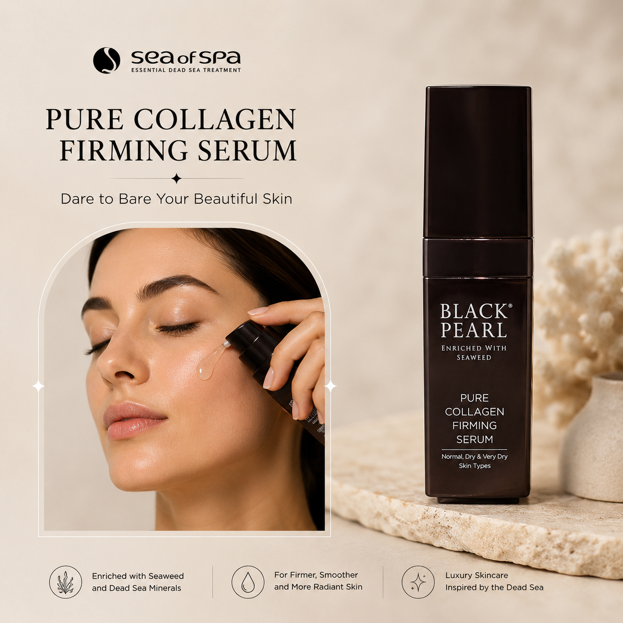 Black Pearl Pure Collagen Firming Serum - Image 6