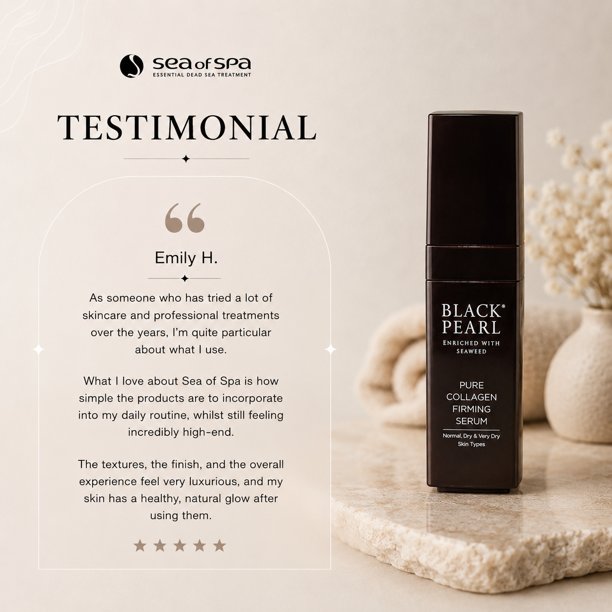 Black Pearl Pure Collagen Firming Serum - Image 3